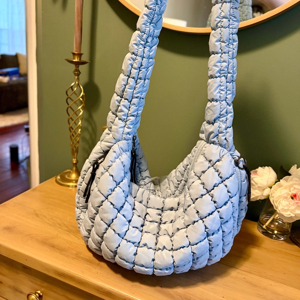 Puffer Quilted Hobo Carryall Tote - Free People INSPIRED - Picture 4 of 8